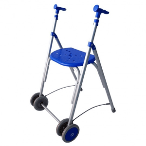 Andador rollator | Aluminio | Plegable | Azul | Kamaleon